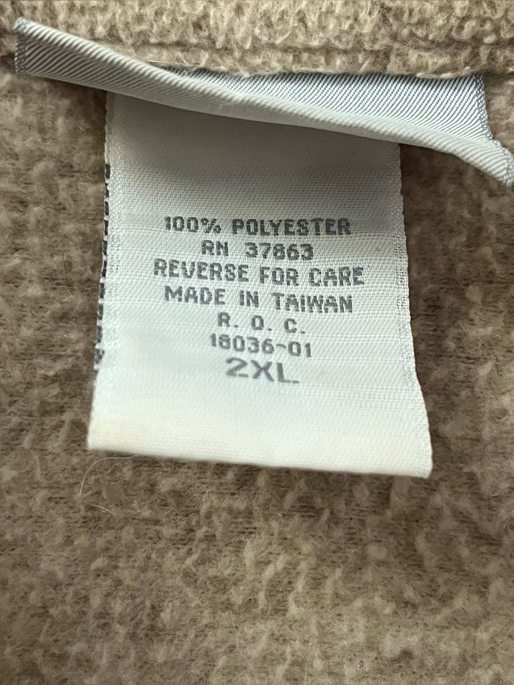 Vintage Blair Cat Print Full Zip Up Fleece Jacket Size 2XL Brown Cat Fleece Zip - Picture 9 of 11